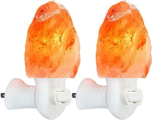 Lampe à sel naturel de l'Himalaya veilleuse sculptée à la main en forme de boule prise raffinée ampoule murale décor de chambre emballage élégant-sac Sachet - Product Image 4