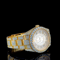 Montre unisexe TASNIM JEWELLERY haut de gamme, cadran antique, mouvement mécanique automatique ETA, diamant Moissanite VVS, boîtier 41 mm, acier inoxydable