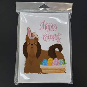 Whimsical A7 Size 5x7 Red Shih Tzu <b>Easter</b> Greeting <b>Cards</b> <b>Pack</b> of 8 Blank Note <b>Cards</b> with Envelopes - Product Image 3