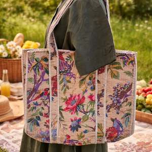 กระเป๋าโท้ทผ้าฝ้ายพิมพ์ลายดิจิทัล 100% น้ำหนัก 280 กรัม สำหรับผู้หญิง เป็นมิตรกับสิ่งแวดล้อม ใช้ซ้ำได้ เหมาะสำหรับช้อปปิ้ง เดินทาง ไปเที่ยวทะเล มีช่องใส่ของด้านใน/ด้านนอก  สามารถปรับแต่งได้ - Product Image 1