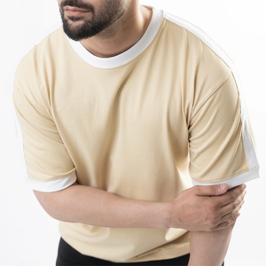 Men's Quick Dry Knitted Short Sleeve <b>T</b>-<b>Shirt</b> Regular Fit Solid Color O-Neck Casual Wear 100% <b>Polyester</b> - Product Image 6