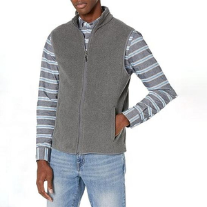 Chaleco Polar para Hombre, Cierre Completo, Ligero, Cálido, Sin Mangas, Cuello Alto, Informal, para Trabajo al Aire Libre, con Logotipo Personalizado OEM - Product Image 2