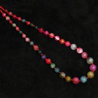 Perles de pierres précieuses en agate naturelle à facettes de 8-15 mm (violet/multicolore/vert/orange) pour la fabrication de bijoux DIY (bracelets, colliers, boucles d'oreilles)