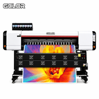 Impresora de Inyección de Tinta Eco-Solvente GCLOR Deluxejet1880 de 1820 mm con 4/8 Cabezales para Impresión de Etiquetas a Color I3200 con Impresión Flexográfica de Alta Velocidad