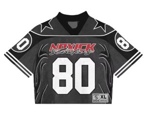 IOTA SPORTS Fabricante personalizado de ropa urbana de gran tamaño para hombre, camiseta de entrenamiento corta de malla, corte holgado, camisetas de fútbol americano. - Product Image 5