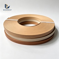 Bande de chant PVC auto-adhésive effet bois brillant 1x22mm, largeur personnalisable 0.4-3mm pour le bordage des panneaux de portes d'armoires hospitalières