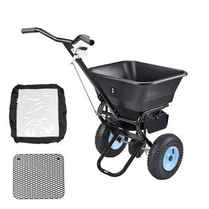 Spargitore di Erba a Spinta da 100 libbre, Larghezza di Spargimento 0,98 piedi, 13 Pneumatici Pneumatici per Tutti i Terreni, Motore Agricolo - Product Image 1