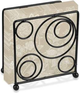 Caja de pañuelos de diseño impresionante con acabado negro para restaurante, cafetería, hotel, decoración de mesa de comedor, portapañuelos metálico y elegante - Product Image 1