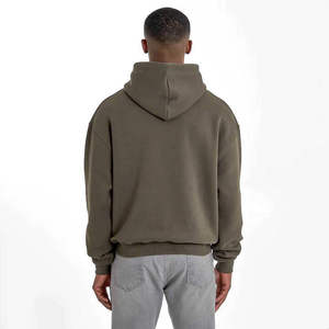 Sudadera con Capucha Oversize de Felpa Gruesa de 400 g/m² con Logotipo Personalizado, Estilo Urbano, Unisex, para Hombre, Venta al por Mayor, Alta Calidad - Product Image 3