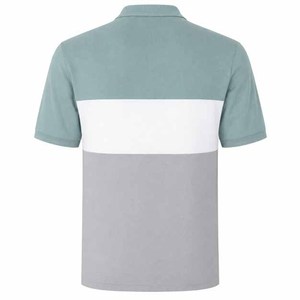 เสื้อโปโลผู้ชายผ้าฝ้าย 100% ทรงเข้ารูป สกรีนโลโก้ตามสั่ง ออกแบบเองได้ ปกคอเสื้อพับได้ ขายส่ง OEM ปักลายเสื้อโปโลชาย - Product Image 2