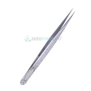 Pince à épiler à pointe fine en acier inoxydable, outil de précision antistatique pour la beauté - Product Image 5