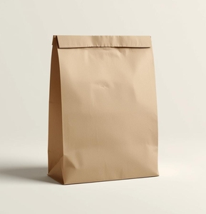 Factory Price Food Paper Bags Environmentally Friendly Kraft Paper Sack for Large Scale Restaurant <b>Logistics</b> and Shipping - Product Image 2