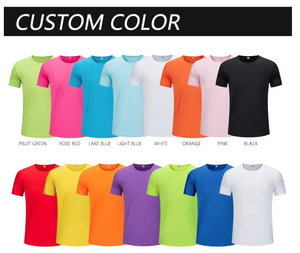 เสื้อยืดโพลีเอสเตอร์ยูนิเซ็กซ์ สีพื้น คอกลม แขนสั้น ระบายอากาศ แห้งเร็ว ป้องกันรังสียูวี ทรงปกติ สำหรับผู้ใหญ่ทุกคน - Product Image 3