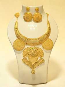 New Fashion Hiphop Style Gold Plated Brass Diamond Women's Jewelry Set Necklace Engagement Wedding Anniversary Gift Party Chunky - Product Image 2