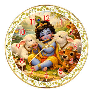 Luxury 3D Tirupati Balaji Golden Temple Wall Clock Personalization Printing Technique Digital Printing Customized Color <b>Gift</b> <b>Box</b> - Product Image 2