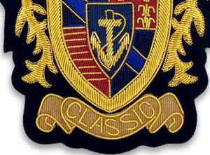 Badges Couronne 3D en Fil de Soie Brodé Faits Main en Tissu Toile de Haute Qualité, Conception Personnalisée, pour la Promotion - Product Image 2