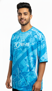 Camiseta Sublimada Extra Grande para Hombre, Corte Regular, Estilo Urbano, Informal, de Poliéster/Algodón, Antiarrugas y Transpirable - Product Image 5