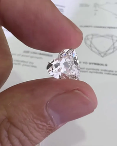 Diamant de laboratoire en forme de cœur, certifié IGI, diamant cultivé en laboratoire, diamant pour bague de fiançailles ou pendentif, cadeau de diamant pour femme - Product Image 5