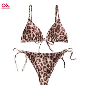 Conjunto de Bikini Personalizado para Mujer, Traje de Baño de Dos Piezas con Logotipo Personalizado en la Parte Delantera, Ecológico, de Secado Rápido, para Playa y Piscina de Verano - Product Image 1