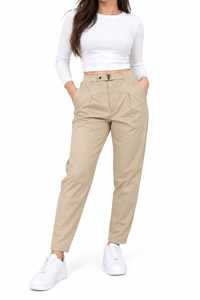 Pantalon d'hiver plissé beige décontracté en velours pour femme Jerry Wear, taille élastique, infroissable, écologique et respirant - Product Image 3