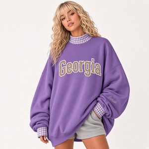 Wholesale <b>Women</b>’s Graphic Pullover Mock neck Sweatshirt Oversized Relaxed <b>Checkered</b> Everyday Casual Wear - Product Image 3