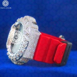 Montre analogique de luxe Charm Jewells en acier inoxydable, cadran de 40 mm, boîtier carré, résistance à l'eau 10 bars, mouvement mécanique, montre unisexe - Product Image 3