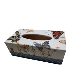 Black Enamel Finished Metal Tissue Box Tissue Holder For Home Hotel & Restaurants <b>table</b> Organiser - Product Image 3