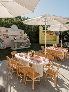 Chaises pour enfants en rotin faites à la main pour la location événementielle, anniversaires, mariages, réceptions, fêtes, décoration bohème pour la crèche et les photomaton - Product Image 5
