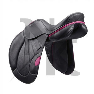 Silla de montar inglesa de contacto cerrado de cuero 100% genuino, superventas, para salto y doma, con conjunto de aparejos. Productos de carreras de caballos ingleses de la India. - Product Image 2