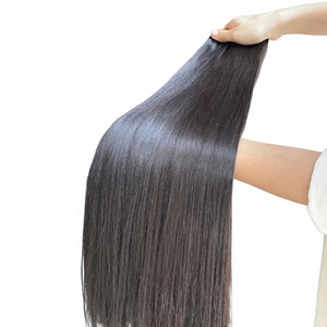 ลดราคาสุดฮอต 2026 ผมต่อแท้แบบตรงเงางามเป็นธรรมชาติ เกรดพรีเมียม Genius Weft Bundles - Product Image 1