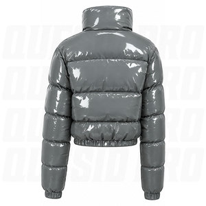 Vestes matelassées d'hiver personnalisées pour hommes et femmes |   Vestes matelassées à capuche de longueur moyenne, manteaux d'hiver grandes tailles, vente en gros OEM - Product Image 6