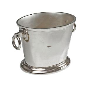 Enfriador de vino de aluminio con diseño martillado, acabado en cobre y plata, con asa, para bar y fiestas, enfriador de cerveza - Product Image 3