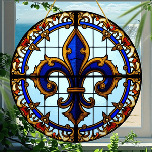 CIFbuy Atrapasueños Acrílico Iridiscente Azul para Ventana, Decoración Festiva para Fiestas, Adorno de Cristal para TikTok y para Temu - Product Image 1