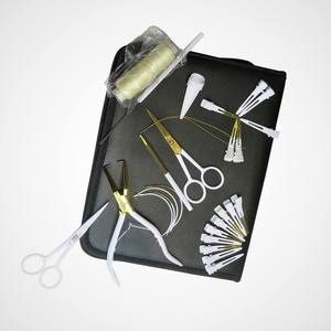 Wholesale Surgical Grade C Type <b>Needle</b> Scissor Hair Extension Pliers Multiple Color Tools with Leather <b>Case</b> - Product Image 4