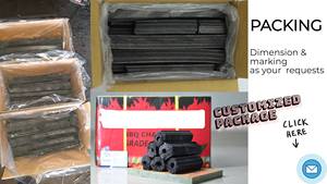 Briquettes de charbon de bois hexagonales en bois dur de haute qualité, sans fumée longue durée, cendres blanches, qualité AA/AB/B, sciure de bois, charbon de bois - Product Image 3