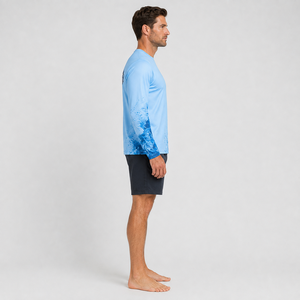 Camisa de pesca profesional para hombre con tela de protección UV, tecnología de secado rápido, bolsillos funcionales y calidad duradera para la pesca. - Product Image 5