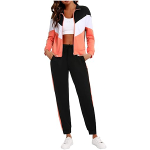 Ensemble de survêtement pour femmes, couleur personnalisée, lavage à l'acide, 100% coton, de haute qualité, nouveau design - Product Image 1