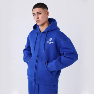 Ensemble de survêtement bleu royal pour homme – Sweat à capuche zippé et pantalon de jogging - Product Image 2
