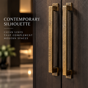 Tirador de Barra Lineal para Puerta, Acabado Bronce Antiguo Texturizado, Tirador Largo para Gabinete, Herraje Decorativo para Muebles de Interiores de Lujo - Product Image 4