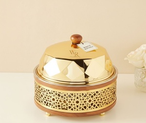 Elegante Olla Buffet con Acabado de Lujo y Tapa de Acero con Detalles en Madera, Fabricante de Cazuelas de Primera Calidad para Suministro al por Mayor - Product Image 2