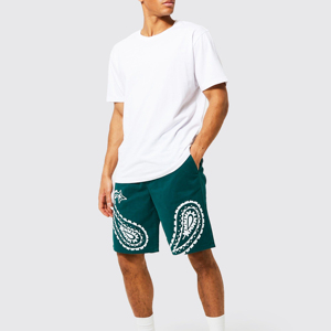 Pantalones Cortos Deportivos Casuales para Hombre, de Cintura Media, Secado Rápido, con Logotipo Personalizado, Diseño Sólido, de Algodón - Product Image 5