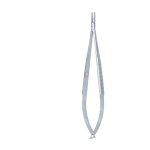 Portaagujas Castroviejo con Punta Recta y Curva, Instrumento de Sutura Microquirúrgica para Oftalmología y Cirugía Dental - Product Image 2