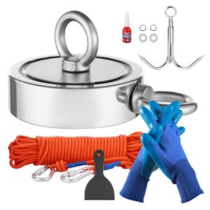 Kit per Pesca Magnetica con Magnete Potente 1700 LBS/771 Kg, Forza di Trazione Bilaterale, Strumenti e Accessori per Pesca Magnetica in Neodimio - Product Image 1