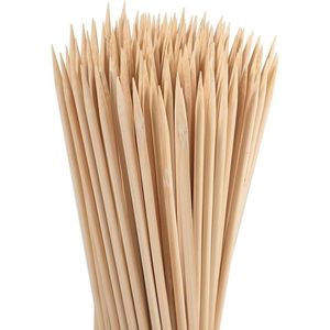 150 Pezzi Spiedini in Bambù da 40 cm, Spessore 4 mm, per Barbecue, S'mores, Fontana di Cioccolato, Picchetti per Piante, Accessori per Frutta e Artigianato - Product Image 1