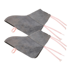 Couvre-chaussures de soudeur en cuir de vachette pleine fleur de haute qualité, résistants aux étincelles, pour la lutte contre les incendies, protection robuste des pieds pour la construction - Product Image 3