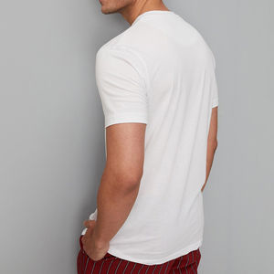 Camiseta Deportiva Blanca para Hombre, Ajustada, Transpirable, de Secado Rápido, para Gimnasio, Entrenamiento, Manga Corta - Product Image 5