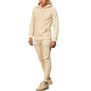 Men Sets Plain Breathable Pullover Blank 100% Cotton Fleece Comfortable High Quality Tracksuits For Men Custom Logo <b>Cheap</b> Price - Product Image 1