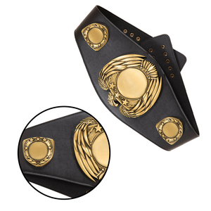 Cinturón de Lucha Libre Profesional de Cuero, Resistente, Transpirable, Cómodo, Personalizado, de Campeones Mundiales, en Oferta - Product Image 5