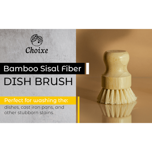 Cepillo de Limpieza de Platos de Fibra de Bambú y Sisal - Product Image 2