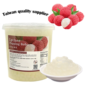 Perles de tapioca éclatantes aux fruits fraise, fournisseur taïwanais, pour bubble tea, bouteille de 3,4 kg - Product Image 4